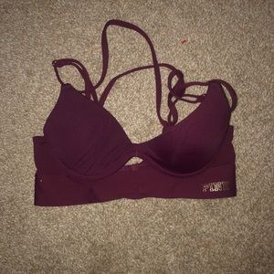 Victoria’s Secret Pink, maroon padded bralette